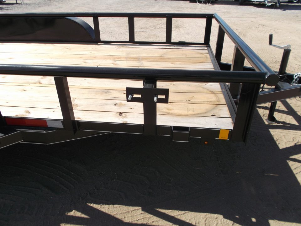 New 2027 J&C Trailers 83x16 Utility Trailer / Pipetop / 4ft Heavy Duty Ramp Gate / Electric Brakes / 2" Bulldog Coupler