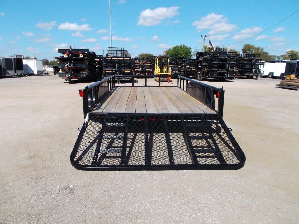 New 2027 J&C Trailers 83x16 Utility Trailer / Pipetop / 4ft Heavy Duty Ramp Gate / Electric Brakes / 2" Bulldog Coupler