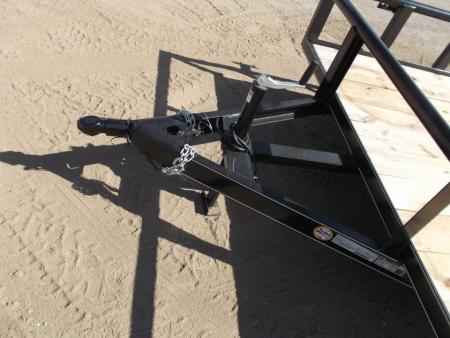 New 2027 J&C Trailers 83x16 Utility Trailer / Pipetop / 4ft Heavy Duty Ramp Gate / Electric Brakes / 2" Bulldog Coupler