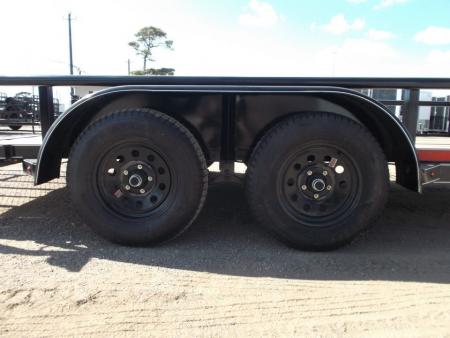 New 2027 J&C Trailers 83x16 Utility Trailer / Pipetop / 4ft Heavy Duty Ramp Gate / Electric Brakes / 2" Bulldog Coupler
