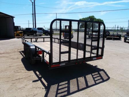 New 2027 J&C Trailers 83x16 Utility Trailer / Lowboy Trailer / 4ft Ramp Gate / Electric Brakes / 2" Bulldog Coupler