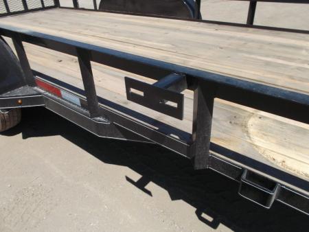 New 2027 J&C Trailers 83x16 Utility Trailer / Lowboy Trailer / 4ft Ramp Gate / Electric Brakes / 2" Bulldog Coupler