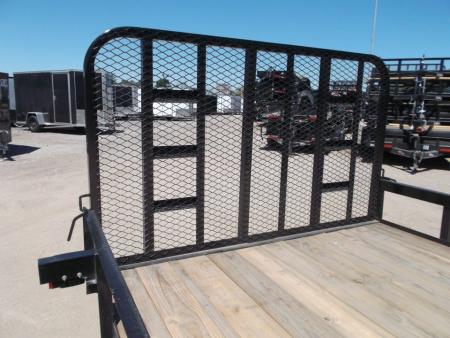 New 2027 J&C Trailers 83x16 Tandem Utility Trailer / Lowboy Trailer / 4ft Ramp Gate / 2" Bulldog Coupler