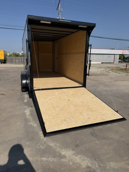 New 2026 Sawyer Trailers 16'x7' Blackout White Cargo / Enclosed Trailer