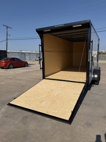New 2026 Sawyer Trailers 16'x7' Blackout White Cargo / Enclosed Trailer