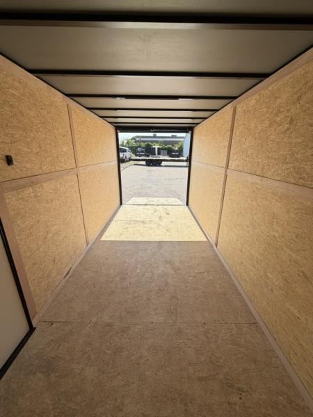New 2026 Sawyer Trailers 16'x7' Blackout White Cargo / Enclosed Trailer