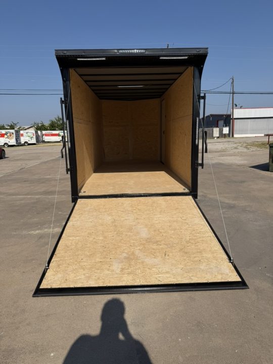 New 2026 Sawyer Trailers 16'x7' Grey Blackout Cargo / Enclosed Trailer