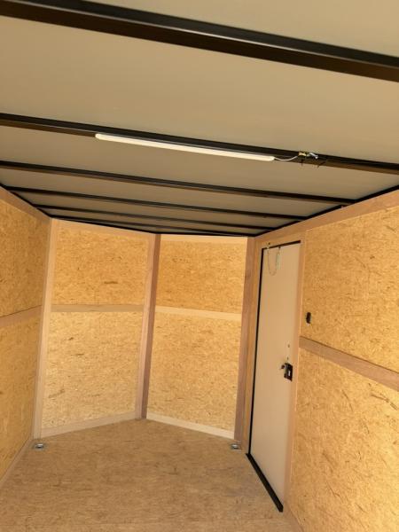 New 2026 Sawyer Trailers 16'x7' Grey Blackout Cargo / Enclosed Trailer