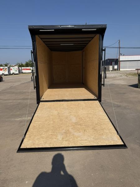 New 2026 Sawyer Trailers 16'x7' Grey Blackout Cargo / Enclosed Trailer