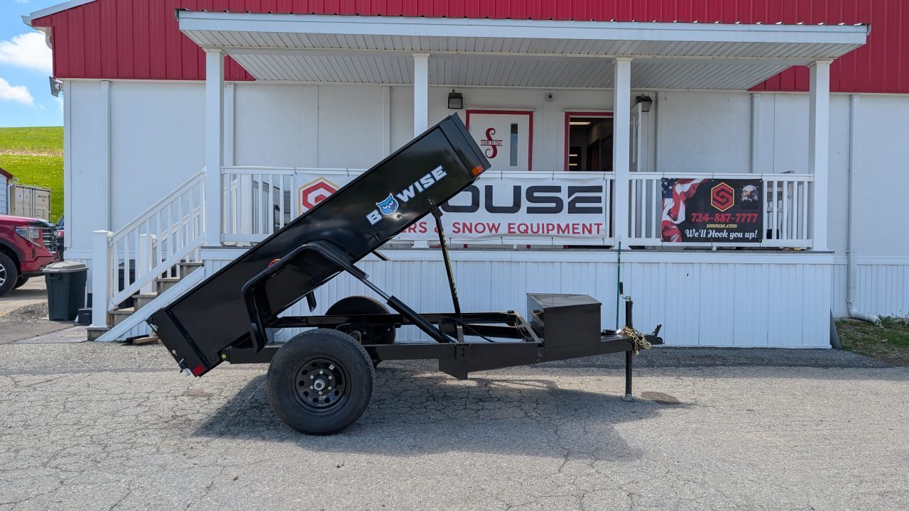New 2027 BWise 5x8 Lo Pro Dump Trailer w/ 2" Coupler