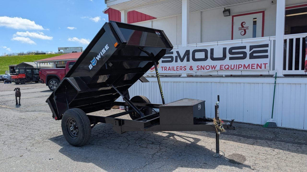 New 2027 BWise 5x8 Lo Pro Dump Trailer w/ 2" Coupler
