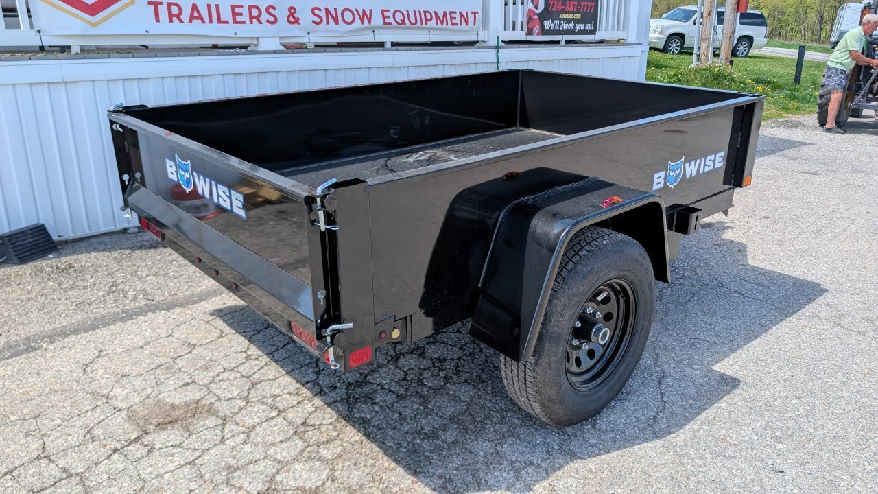 New 2027 BWise 5x8 Lo Pro Dump Trailer w/ 2" Coupler