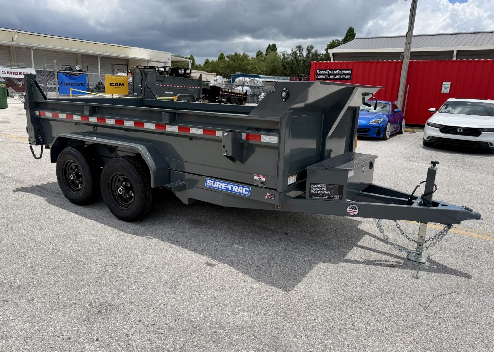 New 2026 Sure-Trac 6x12 10k Low Profile Single Ram Dump Trailer