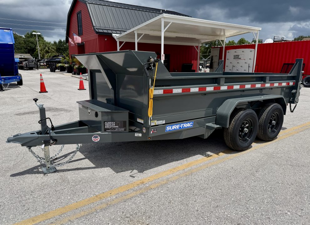 New 2026 Sure-Trac 6x12 10k Low Profile Single Ram Dump Trailer