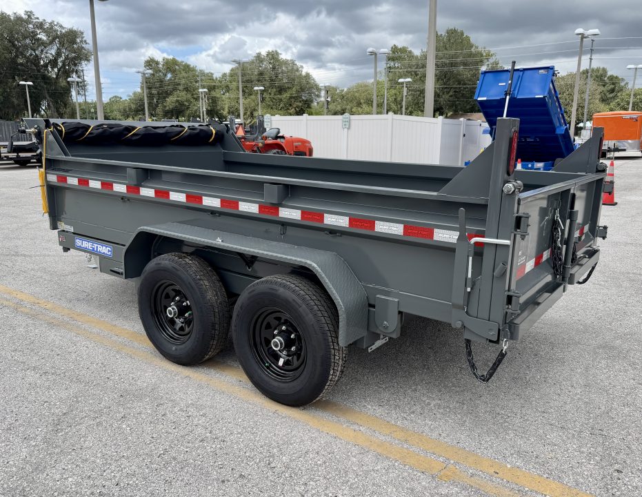 New 2026 Sure-Trac 6x12 10k Low Profile Single Ram Dump Trailer