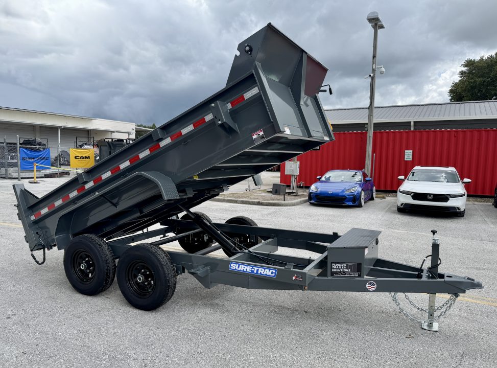 New 2026 Sure-Trac 6x12 10k Low Profile Single Ram Dump Trailer