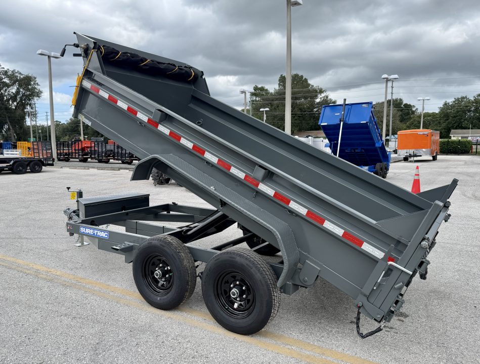 New 2026 Sure-Trac 6x12 10k Low Profile Single Ram Dump Trailer