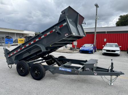 New 2026 Sure-Trac 6x12 10k Low Profile Single Ram Dump Trailer