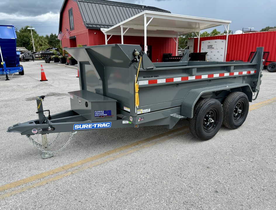 New 2026 Sure-Trac 6x10 10K Low Profile Single Ram Dump Trailer