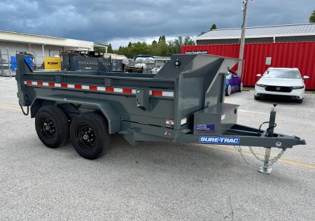 New 2026 Sure-Trac 6x10 10K Low Profile Single Ram Dump Trailer