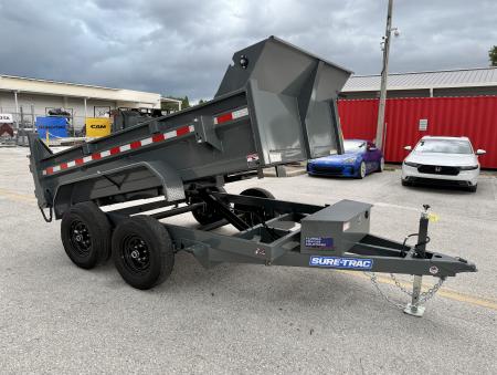 New 2026 Sure-Trac 6x10 10K Low Profile Single Ram Dump Trailer