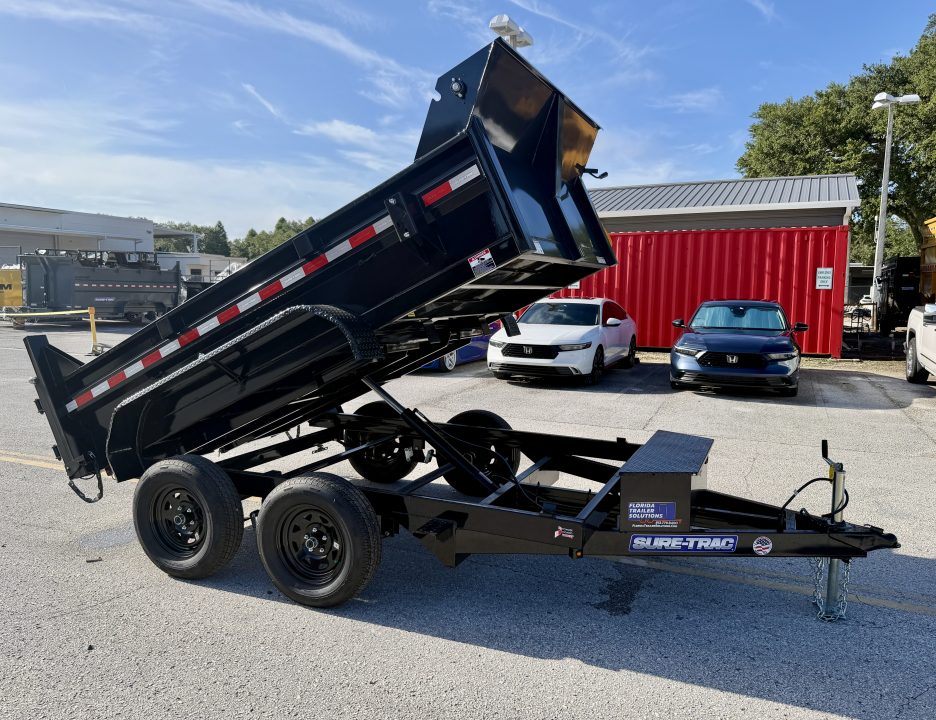 New 2026 Sure-Trac 6x10 7K Low Profile Single Ram Dump Trailer
