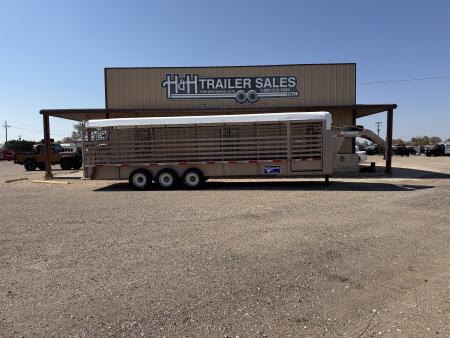 New 2026 Gooseneck Trailer MFG STEEL STOCK Stock / Stock Combo Trailer