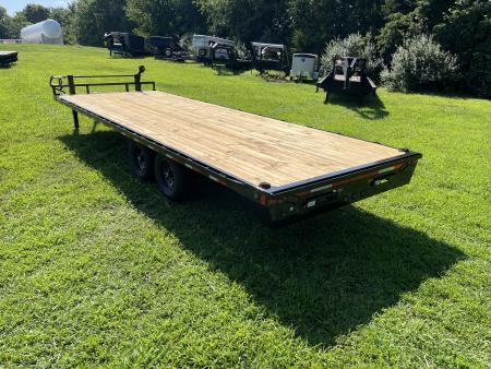 New 2027 Load Trail TANDEM DECK OVER PINTLE W/ SLIDE IN RAMPS/ 102X24