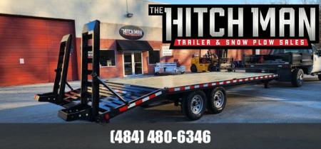 New 8.5 x 22 (18+4) Sure-Trac Deckover w/Beavertail Equipment Trailer 15k