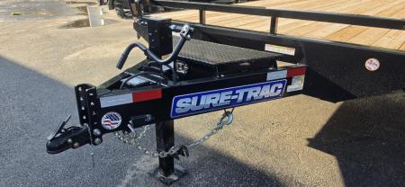 New 8.5 x 22 (18+4) Sure-Trac Deckover w/Beavertail Equipment Trailer 15k