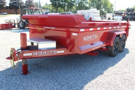 New 2027 Moritz 6' 10  x 14' Heavy Commercial DLH Series Dump Trailer - 16000# GVW