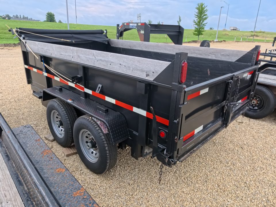Used 2007 Chubbs 83 x 14 Dump Trailer with 14K GVWR - NEW 235/80 R16 Tires