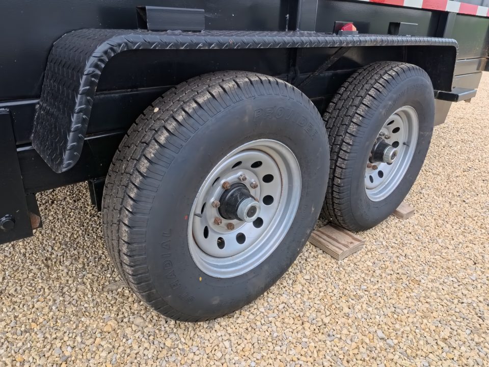 Used 2007 Chubbs 83 x 14 Dump Trailer with 14K GVWR - NEW 235/80 R16 Tires