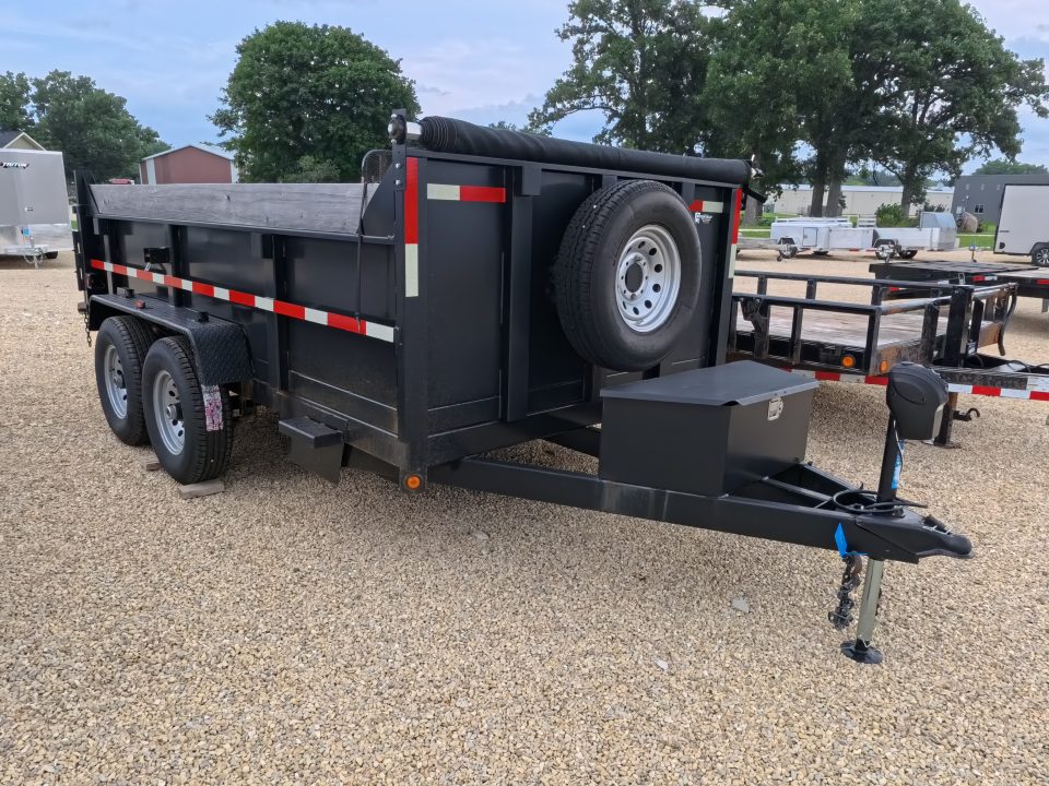 Used 2007 Chubbs 83 x 14 Dump Trailer with 14K GVWR - NEW 235/80 R16 Tires
