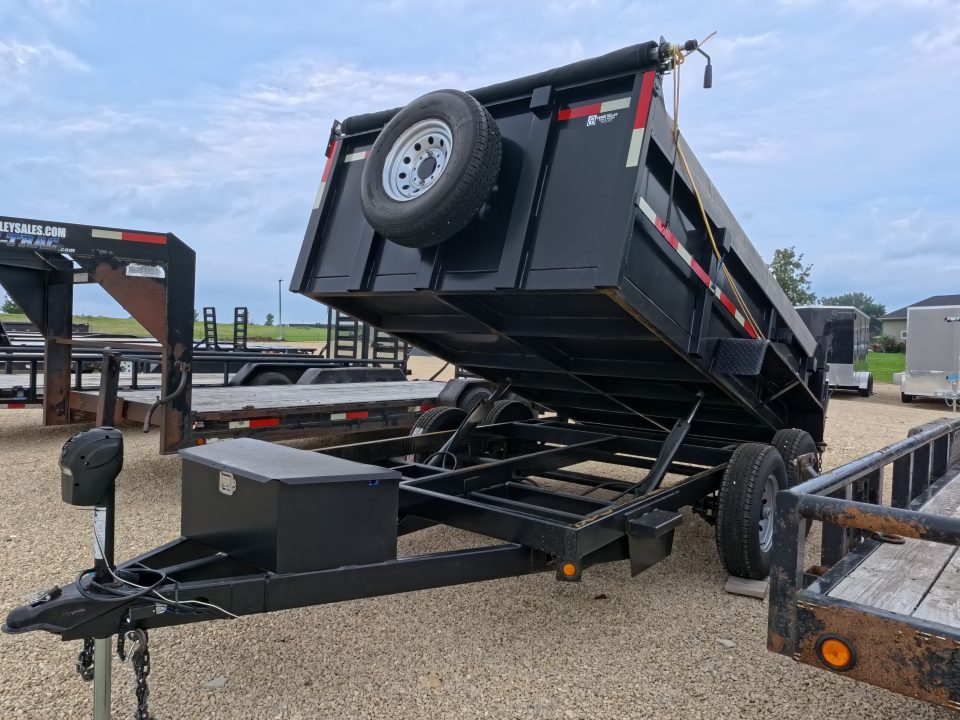 Used 2007 Chubbs 83 x 14 Dump Trailer with 14K GVWR - NEW 235/80 R16 Tires