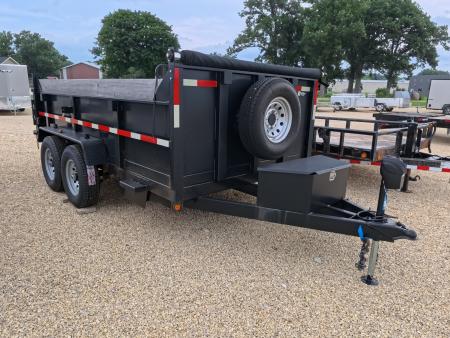 Used 2007 Chubbs 83 x 14 Dump Trailer with 14K GVWR - NEW 235/80 R16 Tires
