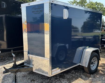 New 2026 Family Trailer 5x8 Single Axle Cargo / Enclosed Trailer- Screwless Exterior-Rear Ramp Door