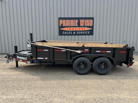 Used 2026 Diamond C Trailers 14' LPT207 Telescopic Dump Trailer