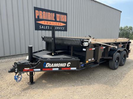 Used 2026 Diamond C Trailers 14' LPT207 Telescopic Dump Trailer