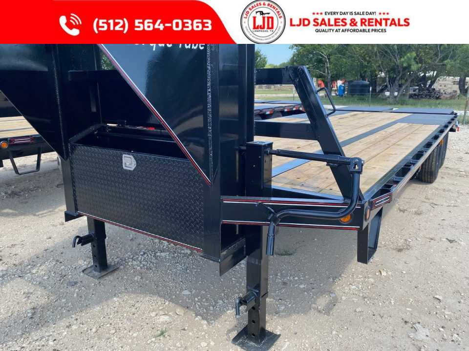 New 2027 Coffee Creek - 102" x 25' Flatbed Trailer - 22900 GVWR - Mega Ramps