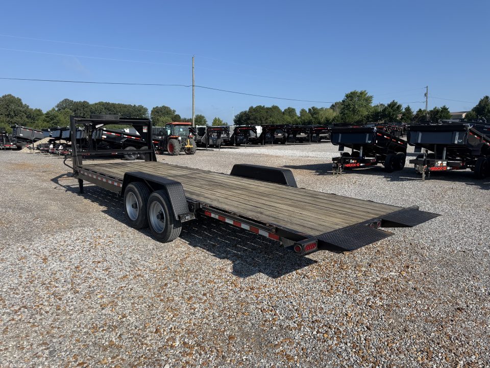 Used 2022 Kaufman 83"X24' 17K GVWR Gooseneck Tilt Trailer