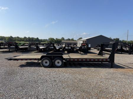 Used 2022 Kaufman 83"X24' 17K GVWR Gooseneck Tilt Trailer