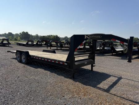 Used 2022 Kaufman 83 X24' 17K GVWR Gooseneck Tilt Trailer