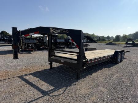 Used 2022 Kaufman 83"X24' 17K GVWR Gooseneck Tilt Trailer