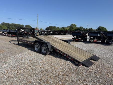 Used 2022 Kaufman 83"X24' 17K GVWR Gooseneck Tilt Trailer