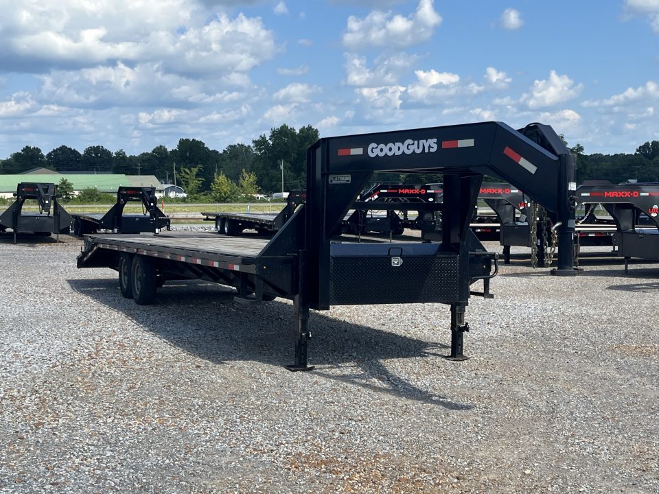 Used 2022 Good Guys 102"X30' 15.6K GVWR Gooseneck Flatbed Trailer