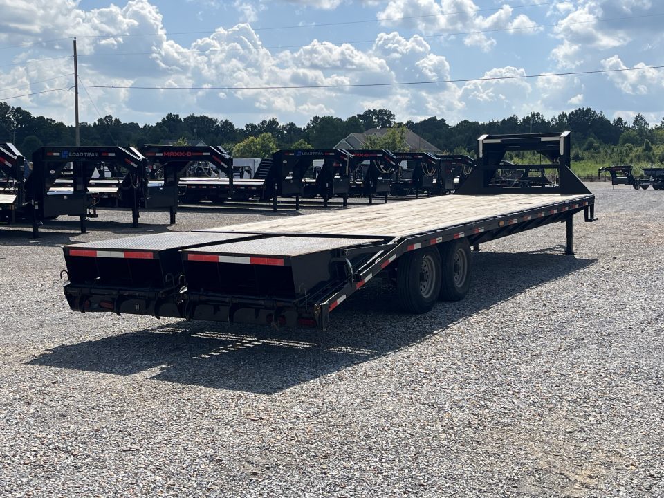 Used 2022 Good Guys 102"X30' 15.6K GVWR Gooseneck Flatbed Trailer