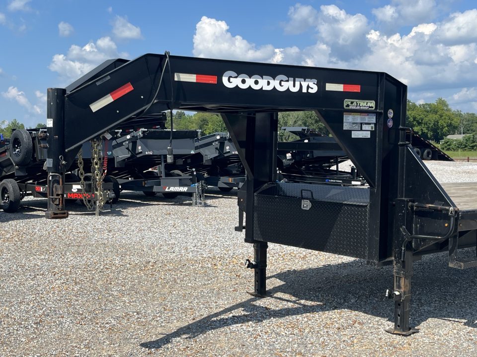 Used 2022 Good Guys 102"X30' 15.6K GVWR Gooseneck Flatbed Trailer
