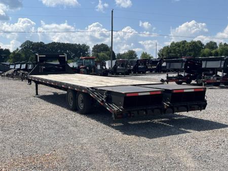 Used 2022 Good Guys 102"X30' 15.6K GVWR Gooseneck Flatbed Trailer