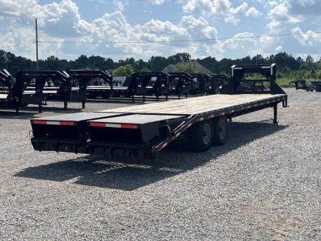 Used 2022 Good Guys 102"X30' 15.6K GVWR Gooseneck Flatbed Trailer